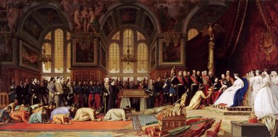Ricevimento degli ambasciatori del Siam da Napoleone III al Palazzo di Fontainebleau il 27 giugno 1861 da Jean Leon Gerome