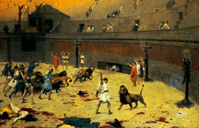 I leoni in ritirata, 1902 da Jean Leon Gerome
