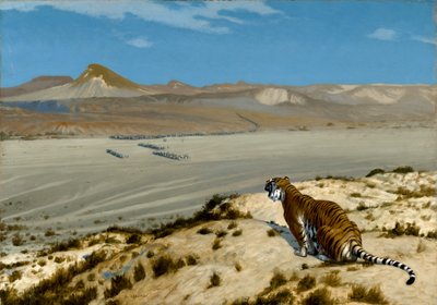 Tigre in guardia, c.1888 da Jean Leon Gerome