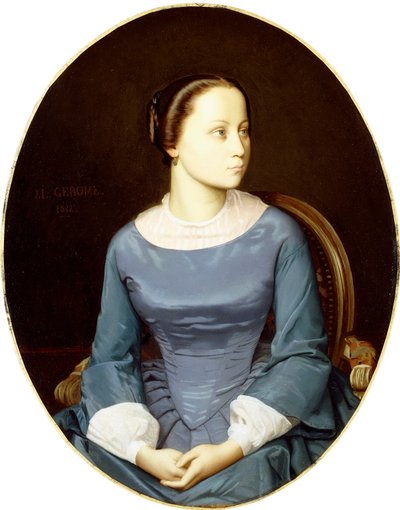 Giovane donna in blu, 1852 da Jean Leon Gerome