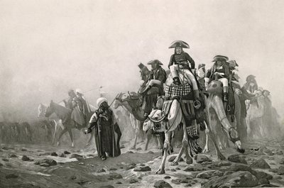 Il generale Bonaparte in Egitto, da Una collezione di opere di Jean-Leon Gerome in 100 fotoincisioni, 1881 da Jean Leon after Gerome