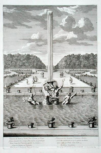 Fontana con Tritone e Sirene, Versailles da Jean Lepautre
