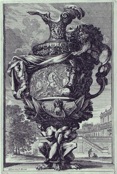 Scultura da giardino, pubblicata c.1670 da Jean Lepautre