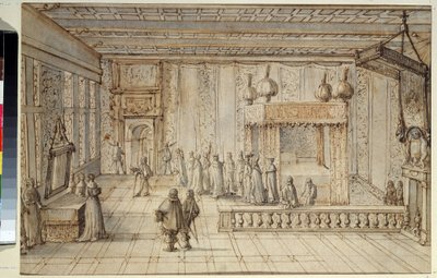La camera del re Luigi XIV a Versailles da Jean Lepautre