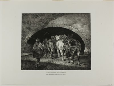 Ingresso al molo di Adelphi, tavola 11 da Vari soggetti disegnati dal vero e su pietra (The English Suite) da Jean Louis André Théodore Géricault