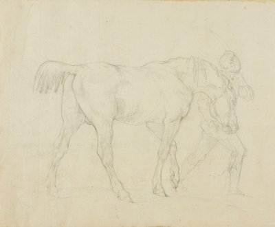 Stalliere che conduce un cavallo da Jean Louis André Théodore Géricault