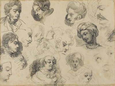 Schizzi di teste da Jean Louis André Théodore Géricault