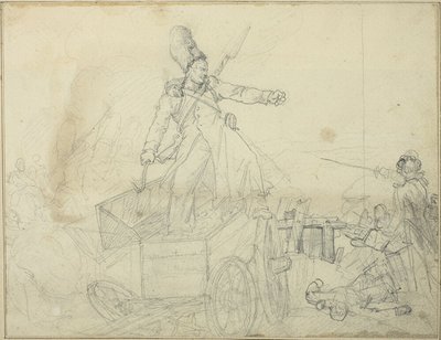 Studio per cassone di artiglieria da Jean Louis André Théodore Géricault