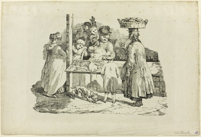 Il pescivendolo addormentato da Jean Louis André Théodore Géricault