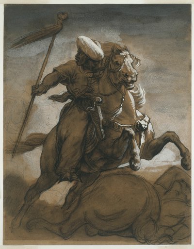 Cavaliere turco in combattimento da Jean Louis André Théodore Géricault