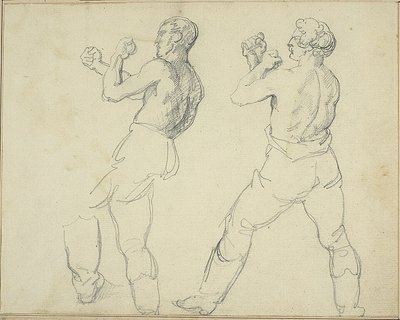 Due pugili rivolti a sinistra da Jean Louis André Théodore Géricault