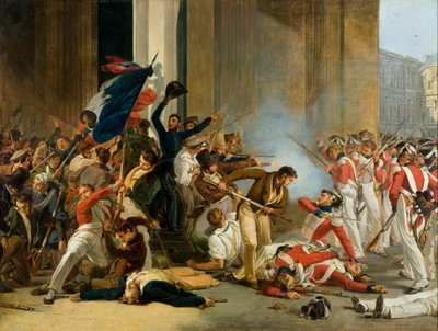 Presa del Louvre, 29 luglio 1830. Massacro delle guardie svizzere da Jean Louis Bezard