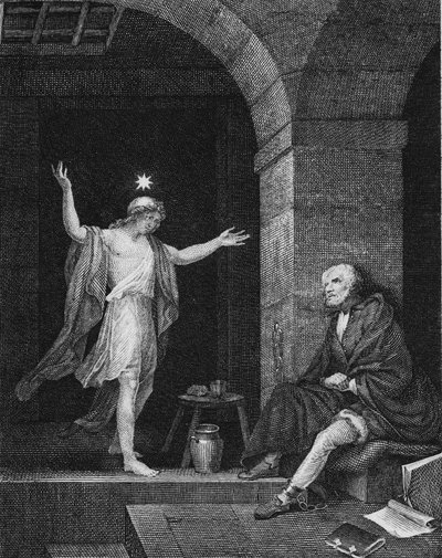 Hesper appare a Colombo in prigione, 1800 da Jean Louis Delignon