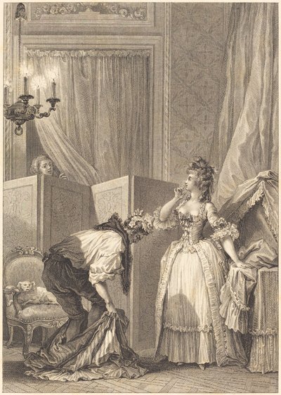 Il cornuto battuto e contento da Jean Louis Delignon and Antoine Jean Duclos after Jean Honoré Fragonard