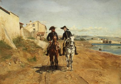 Un generale e il suo aiutante di campo da Jean Louis Ernest Meissonier