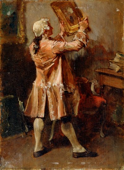 Un amante della pittura, 19° secolo da Jean Louis Ernest Meissonier