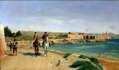Antibes La promenade a cheval da Jean Louis Ernest Meissonier