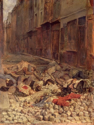 Barricata in Rue de la Mortellerie, giugno 1848 (Memoria della guerra civile) 1849 da Jean Louis Ernest Meissonier