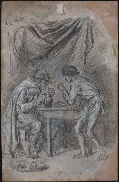 Lazarillo de Tormes che Ruba da Bere a un Cieco da Jean Louis Ernest Meissonier