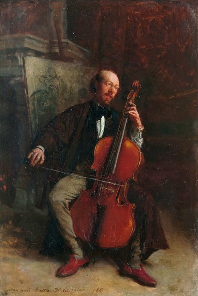 Ritratto del compositore Alexandre Batta 1816-1902 da Jean Louis Ernest Meissonier