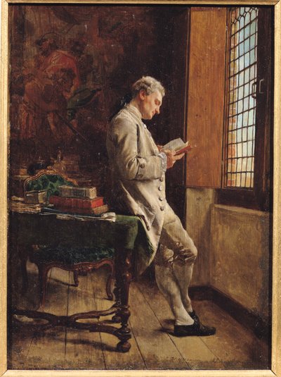 Il lettore in bianco, 1857 da Jean Louis Ernest Meissonier