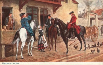 Sosta in una locanda da Jean Louis Ernest after Meissonier