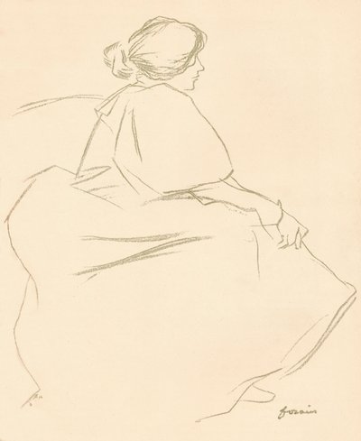 Uno studio a matita, c1872-1898, 1898 da Jean Louis Forain