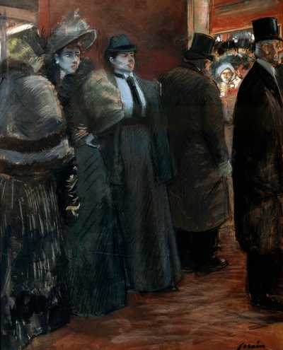 Un foyer di teatro, fine XIX o inizio XX secolo da Jean Louis Forain
