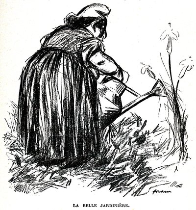Disegno antisemita pubblicato prima del 1900 nel giornale "Psst...!" da Jean Louis Forain