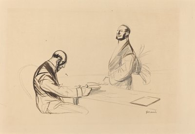Alla conferenza, c. 1919 da Jean Louis Forain