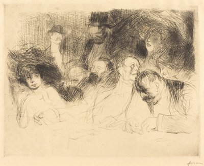Al tavolo da gioco (prima lastra) da Jean Louis Forain