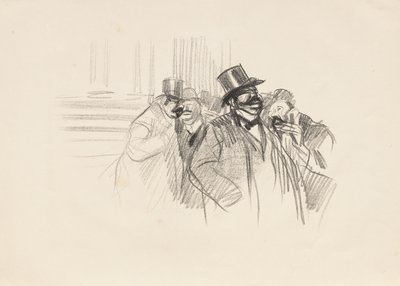 Alla Borsa, c. 1900 da Jean Louis Forain