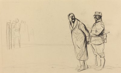 Al fronte di Vincennes. Bolo pacha, c. 1914-1919 da Jean Louis Forain