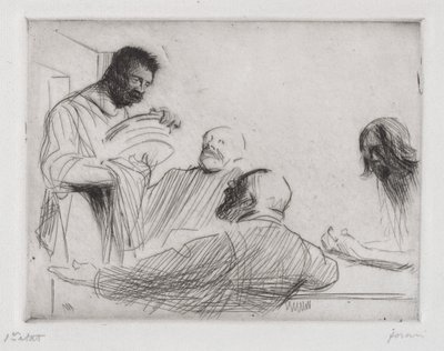 Prima del pasto a Emmaus da Jean Louis Forain
