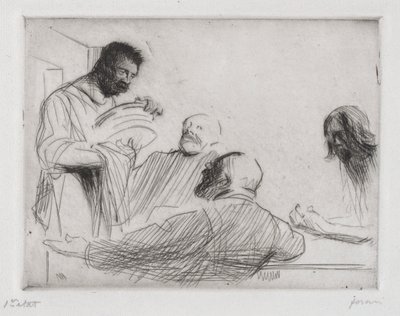 Prima del pasto a Emmaus da Jean Louis Forain