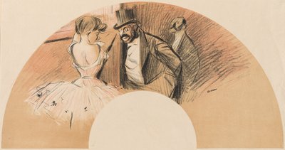 Ventaglio di Bal Gavarni da Jean Louis Forain