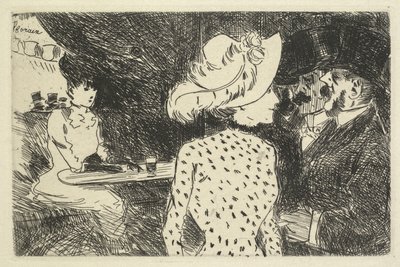 Scena al caffè (descrittiva) da Jean Louis Forain