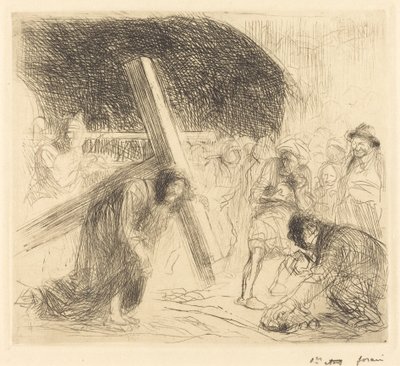 Cristo che porta la croce (settima tavola) da Jean Louis Forain