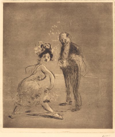 Ballerina e capo cameriere da Jean Louis Forain