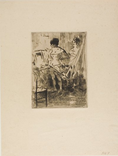 Ballerini nel loro camerino da Jean Louis Forain