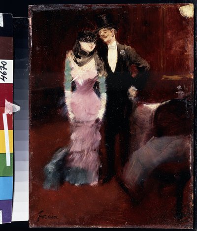Partenza di un ballo in maschera all