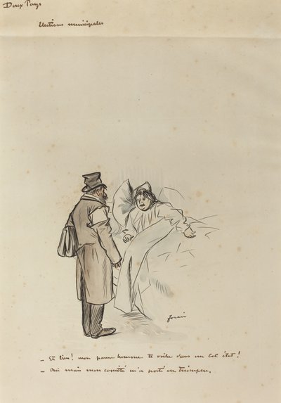 Elezioni Municipali, c. 1897 da Jean Louis Forain