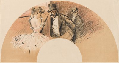 Eventail Bal Gavarni da Jean Louis Forain