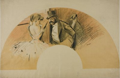Ventaglio per il Ballo Gavarni da Jean Louis Forain