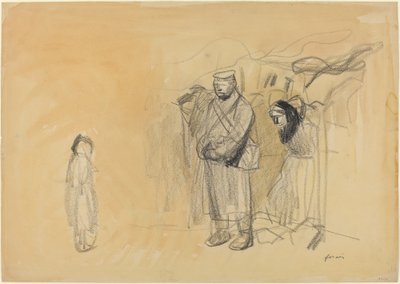 Soldati tedeschi e bambino francese, c. 1914-1919 da Jean Louis Forain