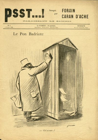Illustrazione di Jean-Louis Forain (1852-1931) in Psst...! da Jean Louis Forain