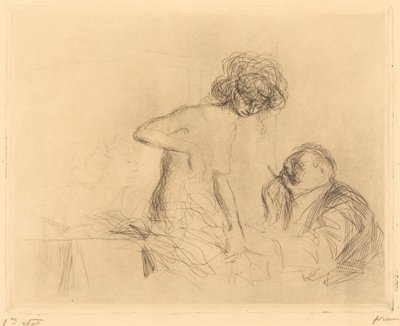 In una stanza privata (prima lastra) da Jean Louis Forain