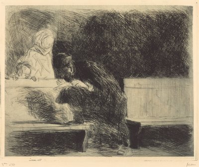 Avvocato che esamina un fascicolo da Jean Louis Forain