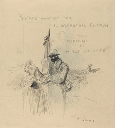 Il bacio della bandiera, 1918 da Jean Louis Forain