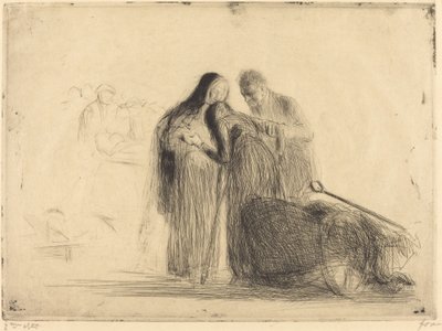 Lourdes, il Paralitico (seconda tavola) da Jean Louis Forain